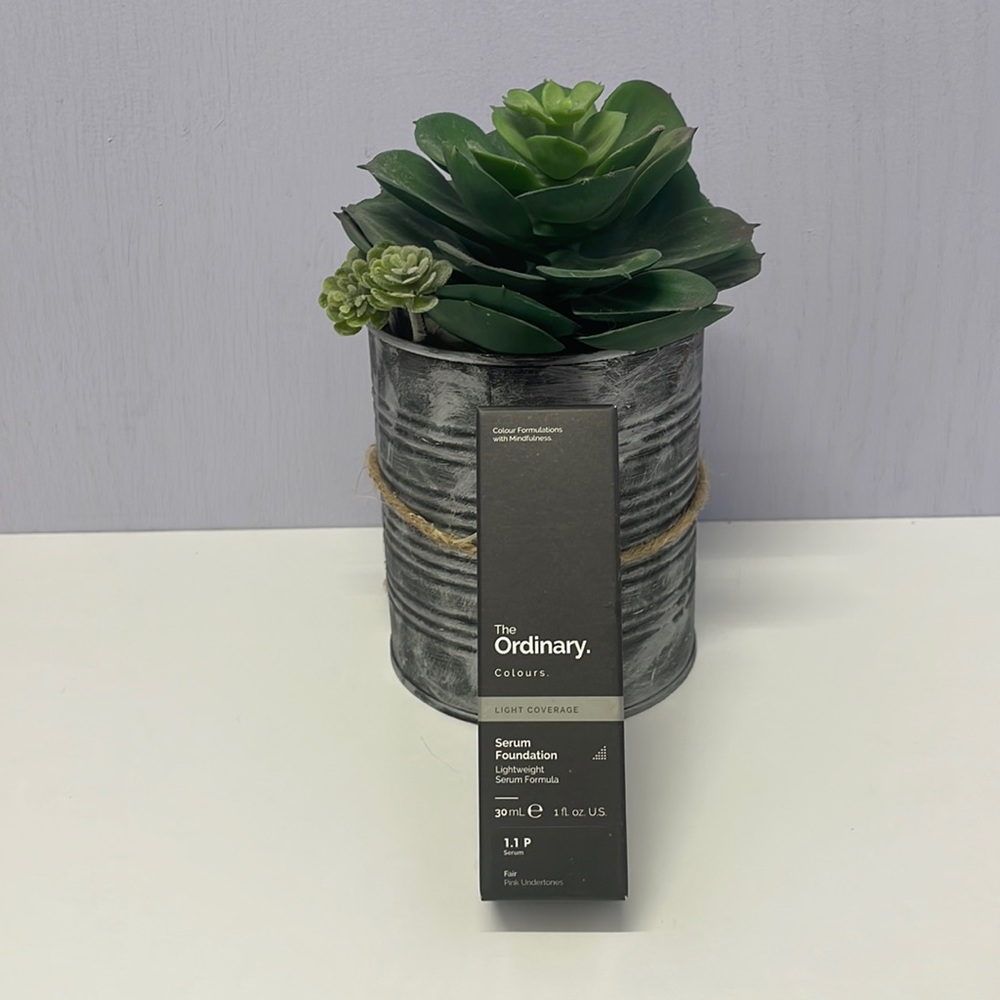 The Ordinary Serum Foundation, shade 1.1 P, new in unopened box.